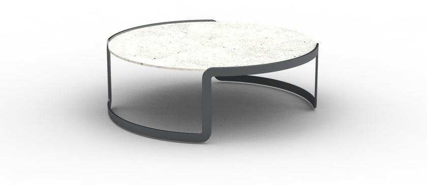 Manufatti Viscio Низкий круглый бетонный журнальный столик sun-id-1415391 - Вид №4