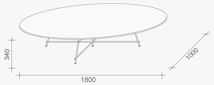 Lema Овальный журнальный столик из лакированного дерева sun-id-1449771 - Вид №5