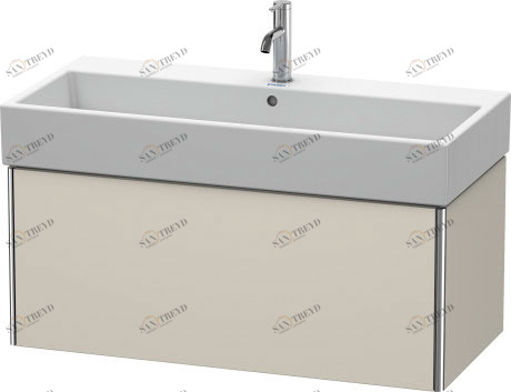 XS409609191 Тумбочка подвесная XSquare #XS4096 984 x 460 мм Серо-коричневый декор Duravit