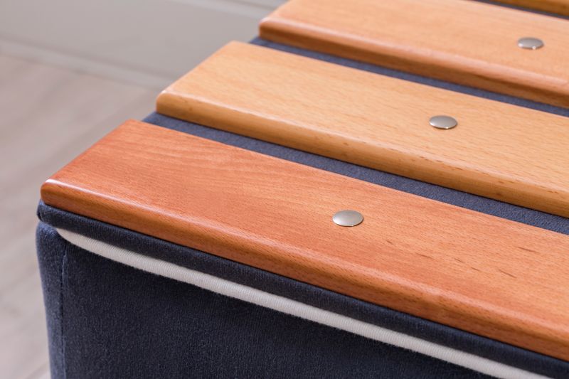 Банкетка с ящиком и деревянным сиденьем синяя Team CILEK  00-3832102 Синий Santreyd  - Вид №3