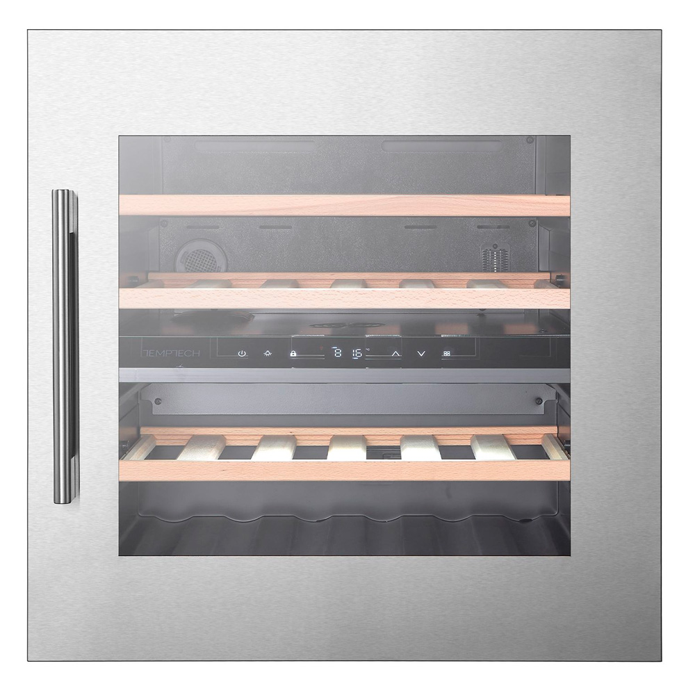 9173351 Винный шкаф Temptech OZ60DX-24 серебристый STDN-0000884 - Вид №1