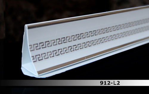 Потолочный плинтус Меандр 912L1 софитто 60мм DEKOR PANEL DP293