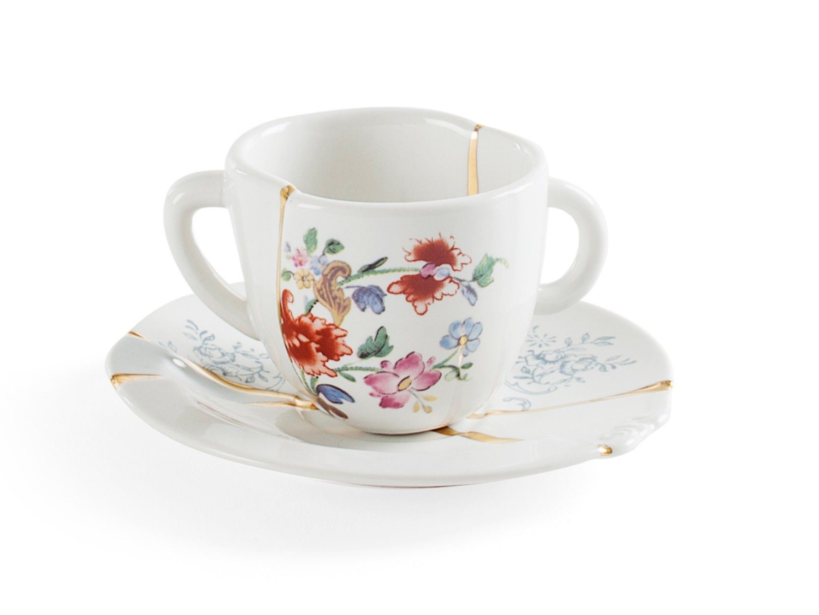 Фарфоровая кофейная чашка с блюдцем Seletti Kintsugi ARCH-00056741 - Вид №2