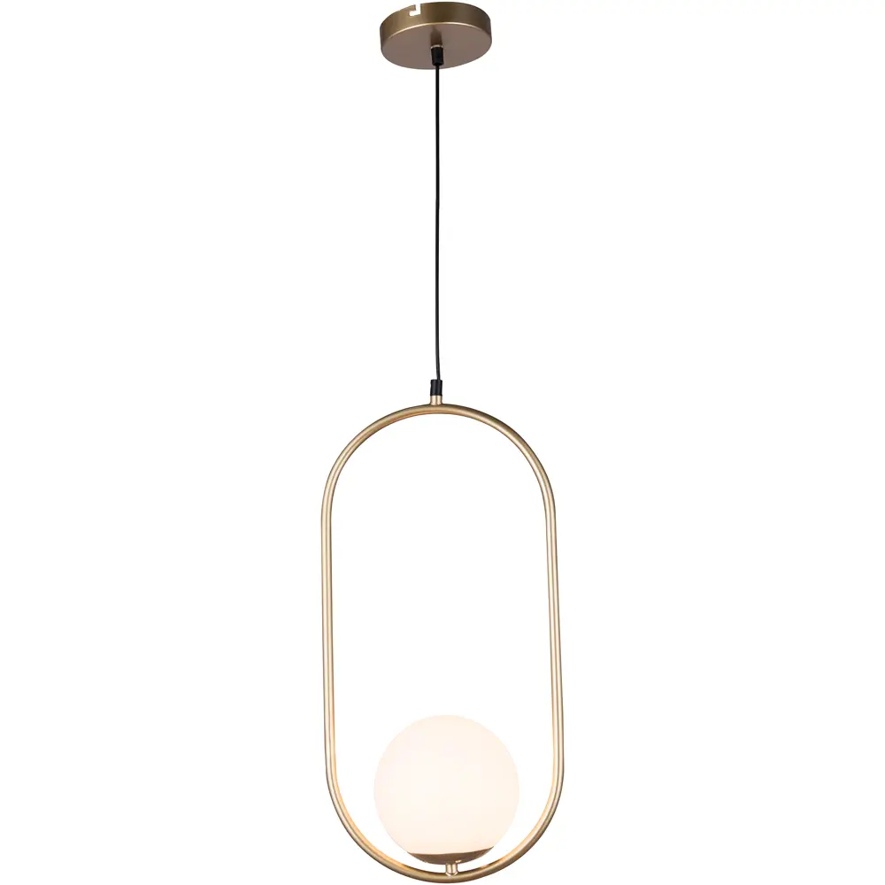 Светильник подвесной Aleesha TL1228H-01GD, 1 лампа, 8 м², цвет золотой/белый Toplight STLM-2102115