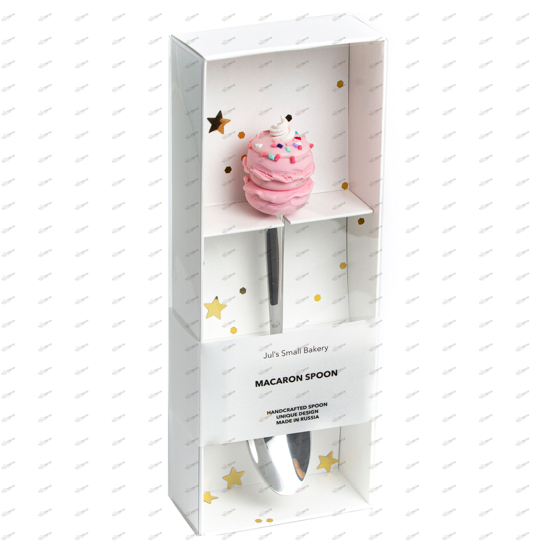Чайная ложка "Светло-розовый macaroon с кремом" JULS SMALL BAKERY  335350 Розовый Santreyd 