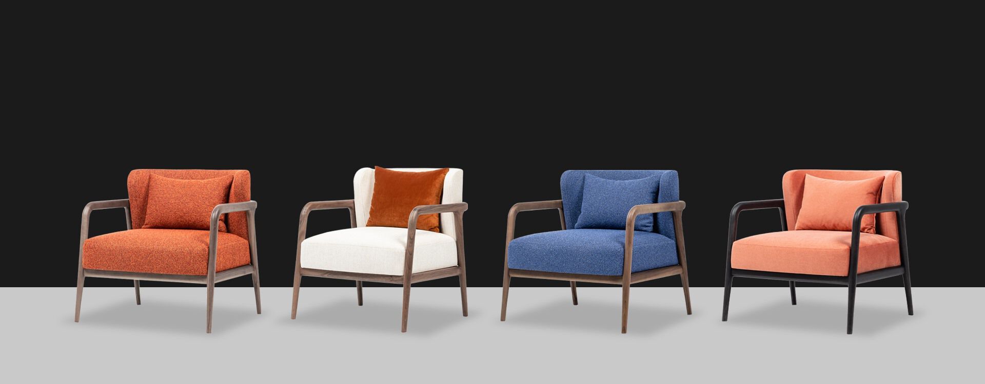 Тканевое кресло с подлокотниками Mobi VIENNA ARCH-00001582 - Вид №2