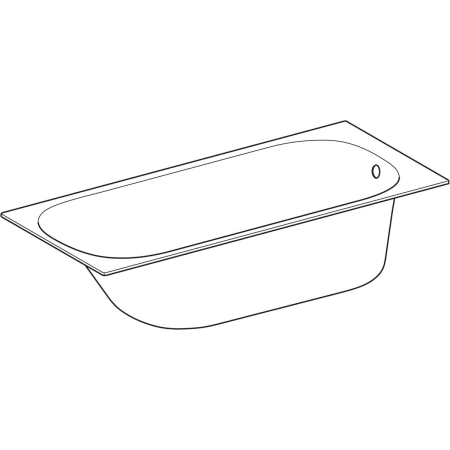 554.043.01.1 Прямоугольная ванна Geberit Soana, узкий край Geberit  - Вид №1