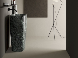 Отдельно стоящая раковина из зеленого мрамора Alpi