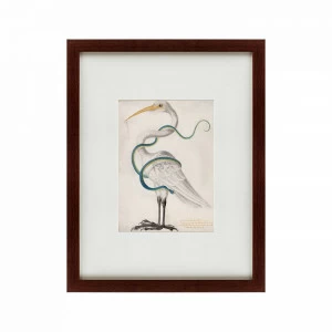 Картина в раме 60х47 см Heron encircled by a snake, 1700 КАРТИНЫ В КВАРТИРУ  135653 Серый