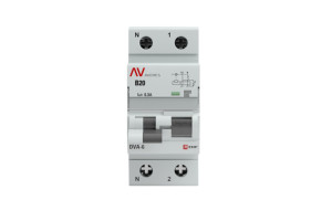 16208540 Дифференциальный автомат AVERES DVA-6, 1P+N, 20А, 300мА, 6кА, SQ rcbo*6-1pn-20B-300-a-av EKF