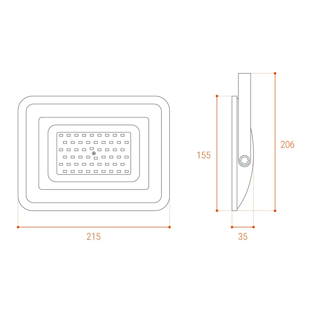 Прожектор светодиодный уличный 50 Вт 5700K IP65 4500 Лм WOLTA STLM-2131615 - Вид №7