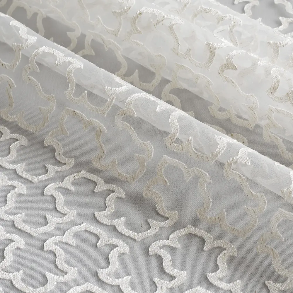 Тюль на ленте Завиток 250x260 см цвет бежевый GARDEN STLM-2206565 - Вид №3