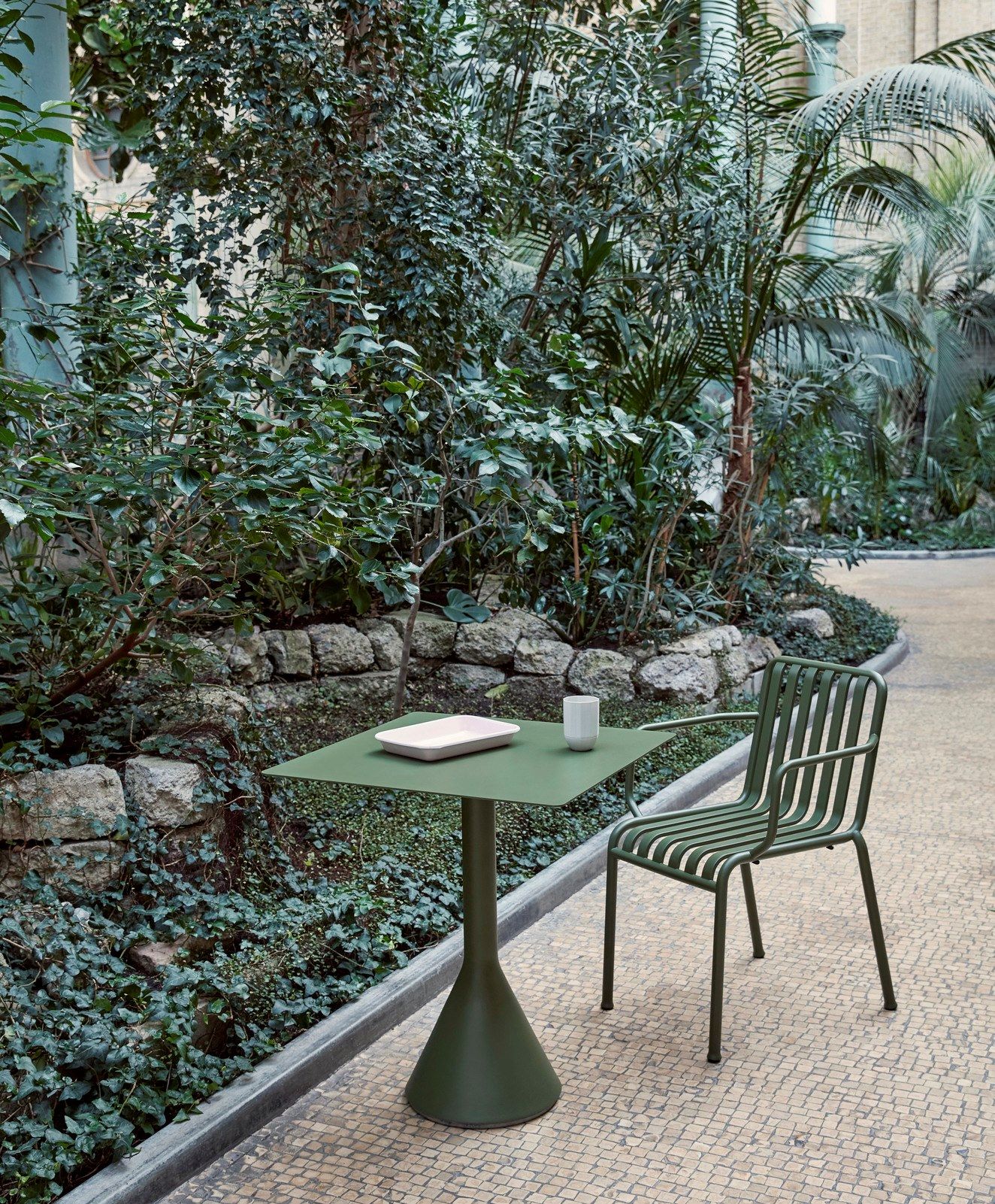 Стальной садовый стул с подлокотниками Hay Палисад ARCH-00071417 - Вид №9