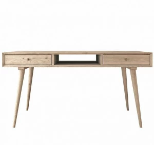 Письменный стол с ящиками деревянный, дуб Jordan FURNITERA ПИСЬМЕННЫЕ СТОЛЫ FURNITERA 120335 Дуб