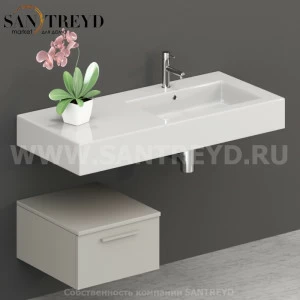 T04552NO2 Столешницы для использования в сочетании с тумбами и открытыми тумбами 45 см серая Globo ARREDO WOOD Италия