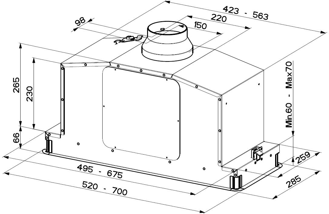 FABER Встраиваемая вытяжка с классом аспирации по периметру а sun-id-1363224 - Вид №3