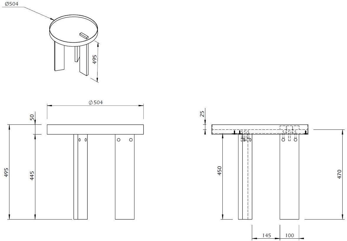 TemaHome Круглый сервировочный стол sun-id-1444520 - Вид №15