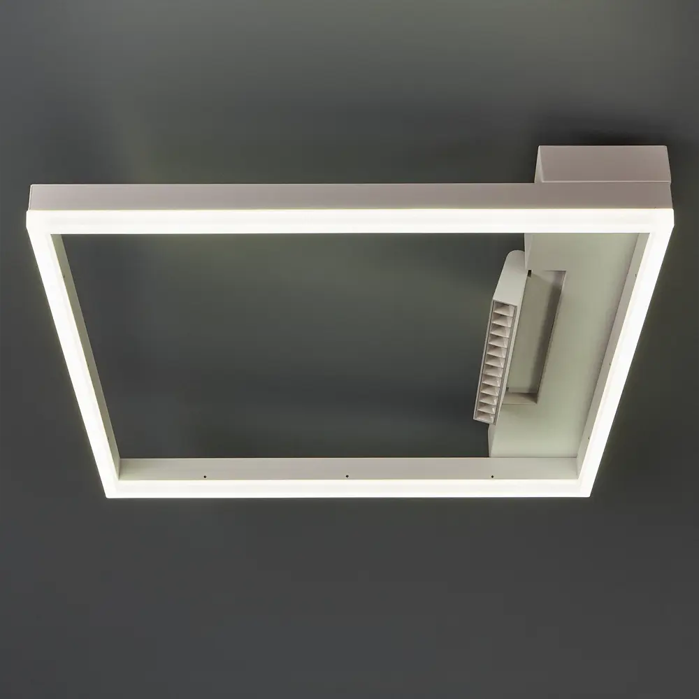 Люстра потолочная светодиодная Frame FR6084CL-L82W цвет белый 89335079 STLM-2098837 Freya  - Вид №1
