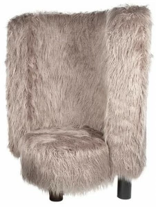 pulpo Кресло из синтетического меха с высокой спинкой Kaboom + oooh + pow + wham