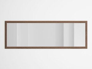 Прямоугольное настенное зеркало с рамкой