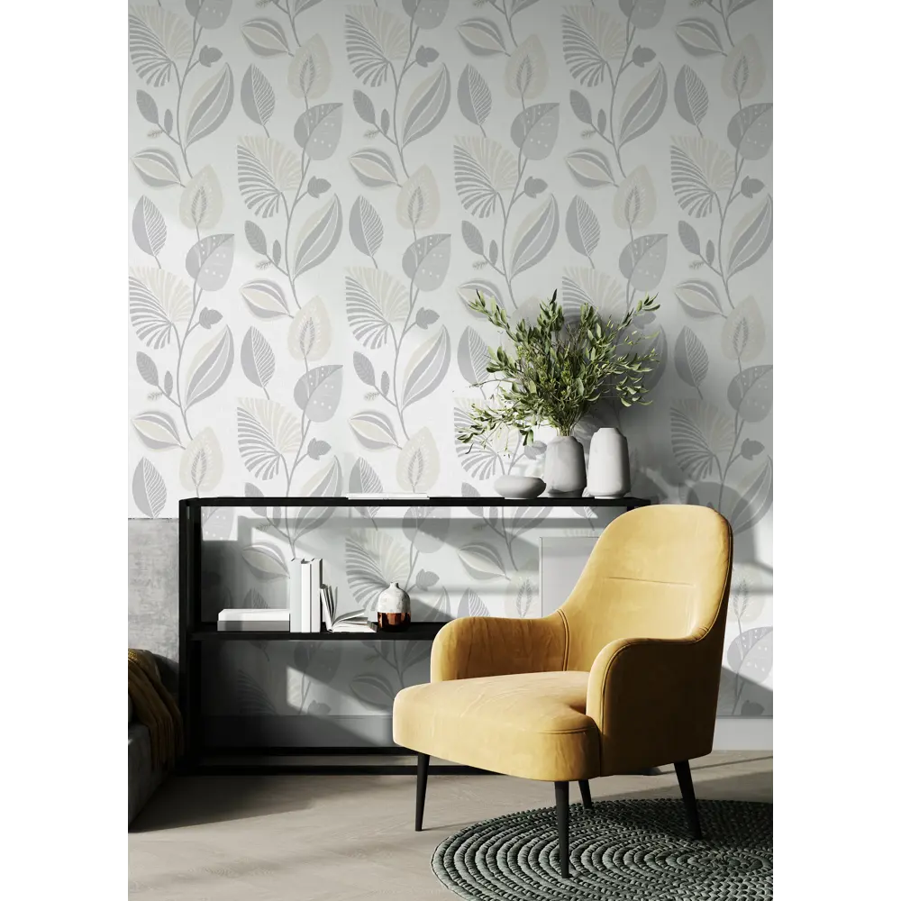 Обои флизелиновые Wallsecret Eco серые 1.06 м 8853-14 STLM-2170691 - Вид №3