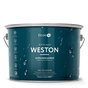 98262339 Лак по камню Weston 00-00002945, бесцветый, 9 л STLM-0611046 ELCON