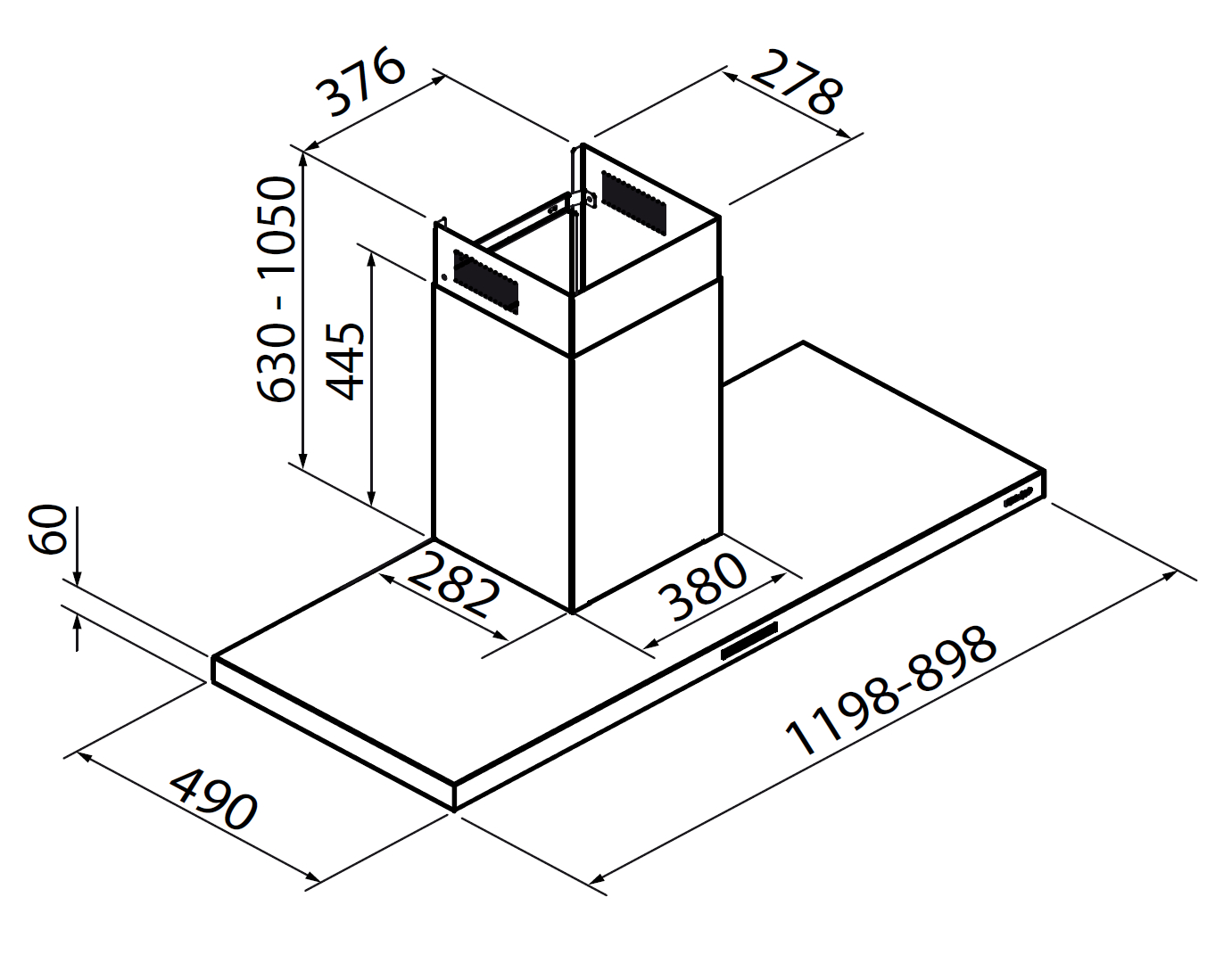 2440__1 Вытяжка S4001 настенная 2440 __1 Fosterspa  - Вид №1