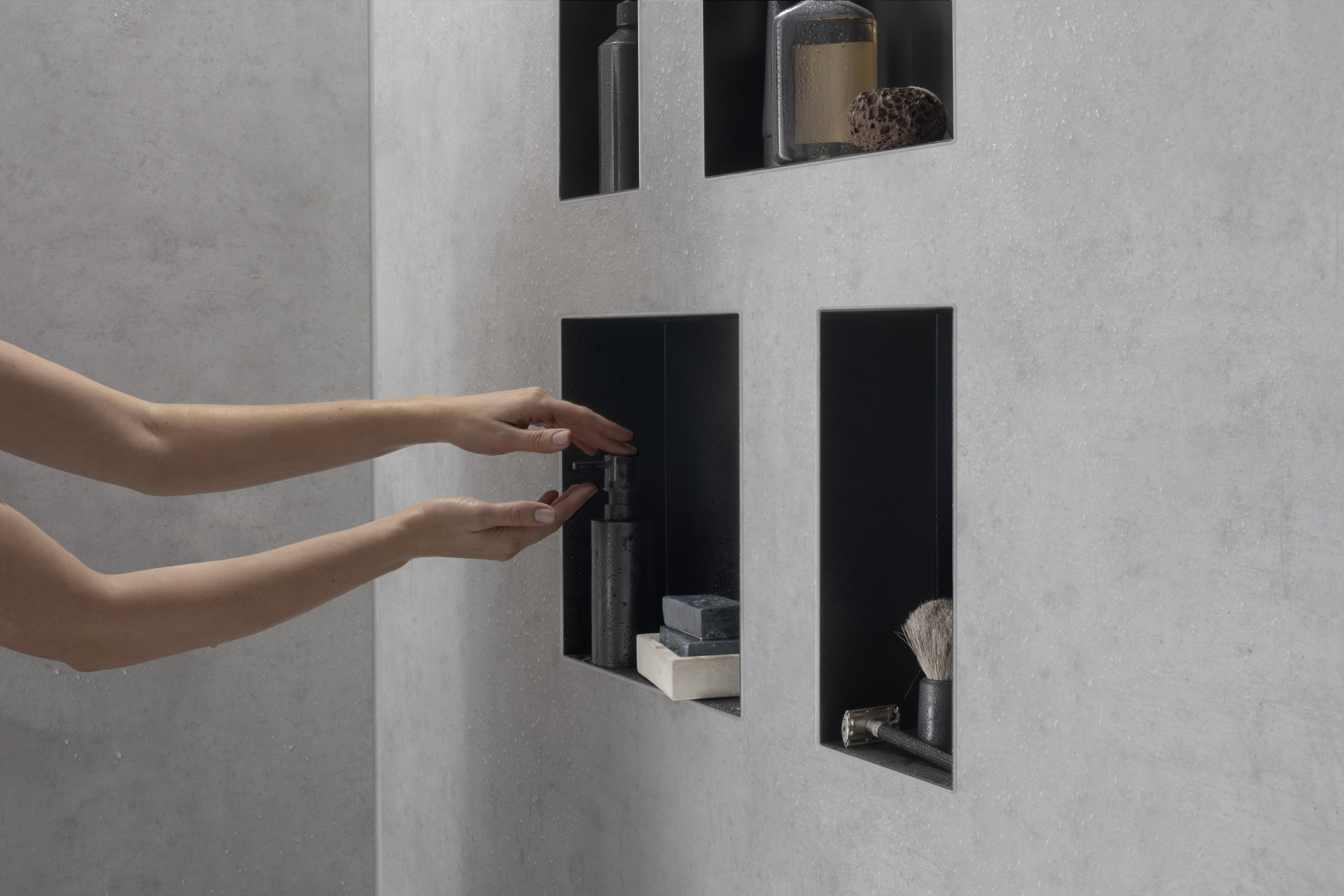 56070700 XtraStoris Minimalistic Wall безрамная ниша 300/150/100 Hansgrohe  - Вид №6