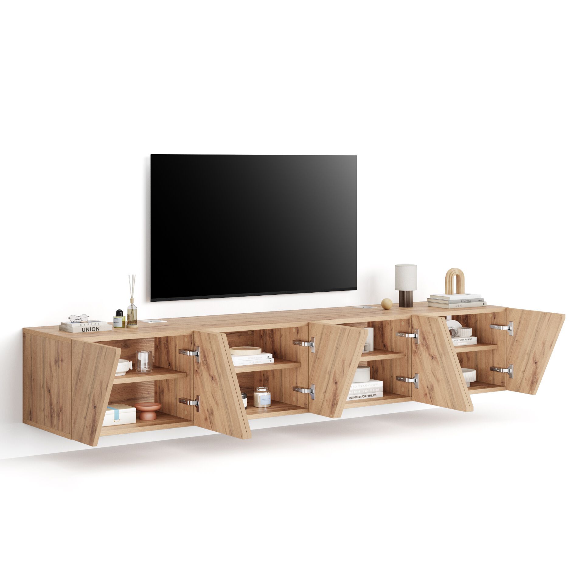 Модульная стена установила оборудованную стену в меламинированном Mobili Fiver EMMA ARCH-00091039 - Вид №14