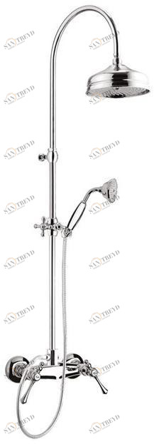 Rubinetteria Giulini Настенная душевая стойка с душевой лейкой Londra 7207wc-s