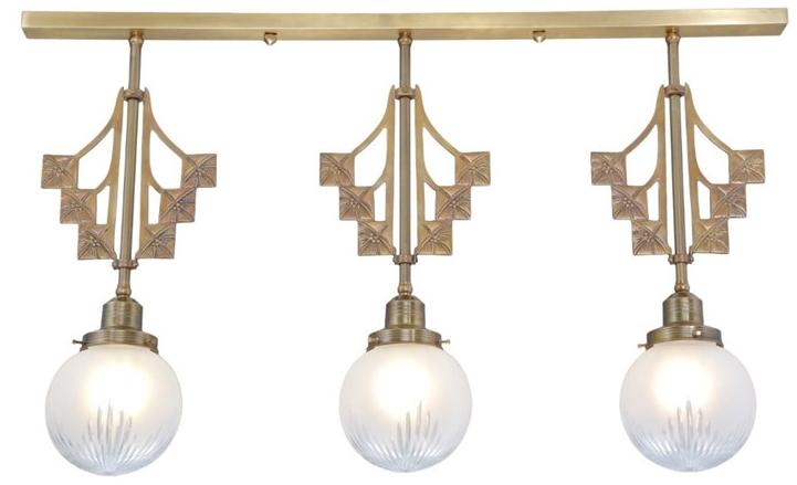 Patinas Lighting Потолочный светильник из латуни ручной работы Linz sun-id-1389641 - Вид №1