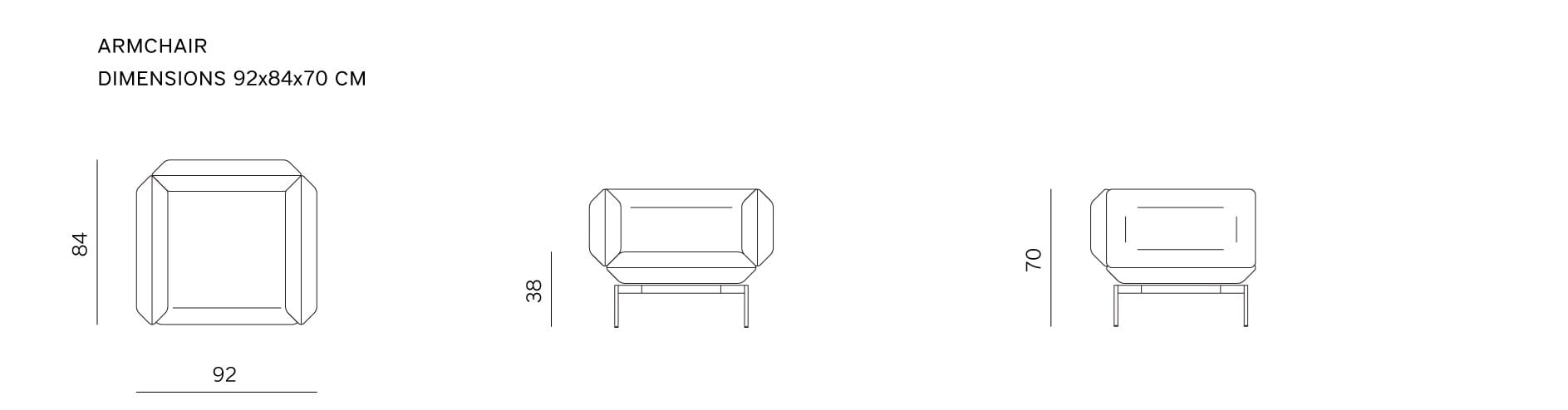 Кресло с подлокотниками prostoria сегмент ARCH-00114922 - Вид №5