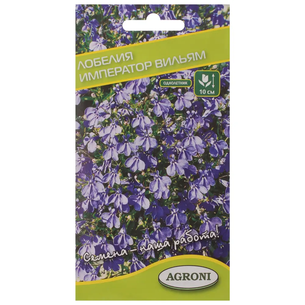 Семена цветов Лобелия Император Вильям фиолетовая Agroni STLM-2212573
