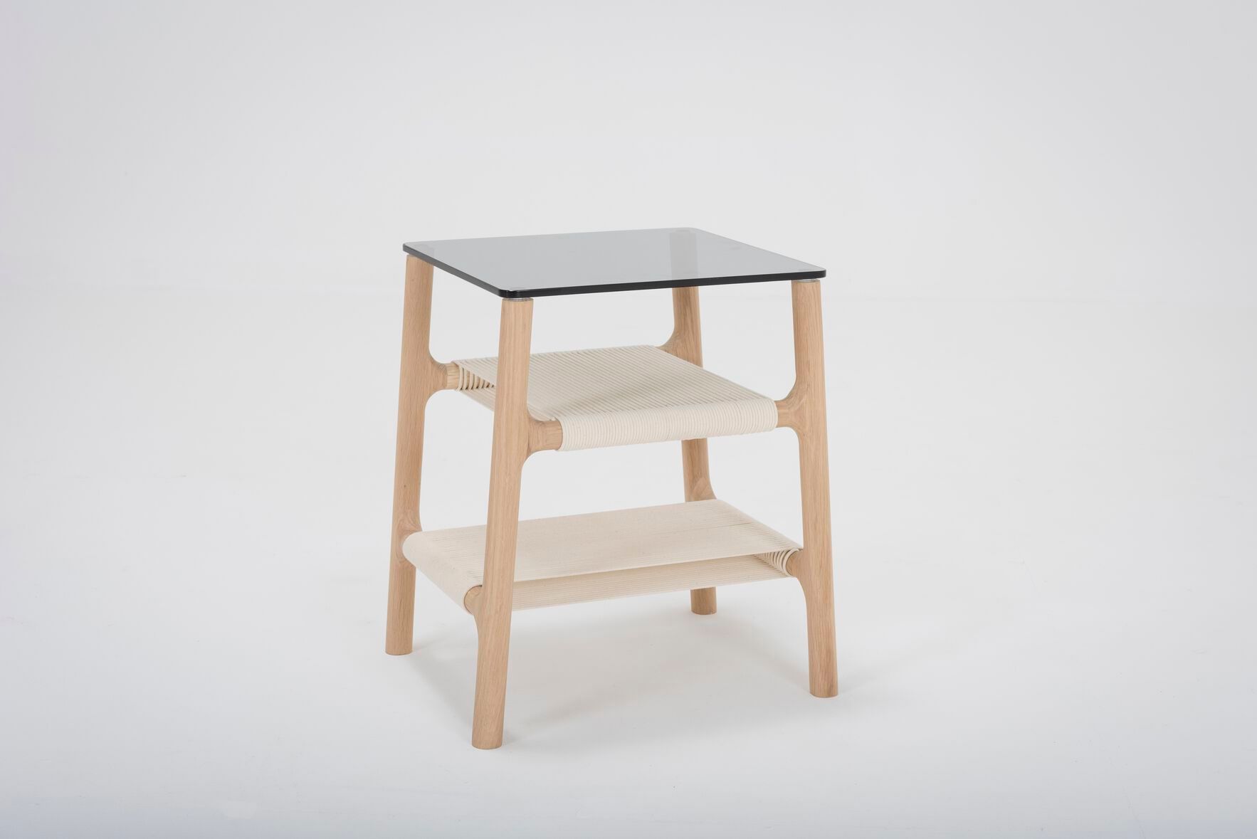 Журнальный столик / тумбочка из дерева и стекла Gazzda Fawn ARCH-00054665 - Вид №4