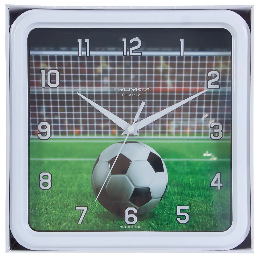Часы настенные "Футбол" квадратные диаметр 26 см TROYKATIME ДИЗАЙНЕРСКИЙ STLM-2096333 - Вид №3
