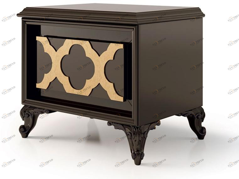 Carpanese Home Прямоугольная тумбочка из дерева с ящиками Heritage 6372