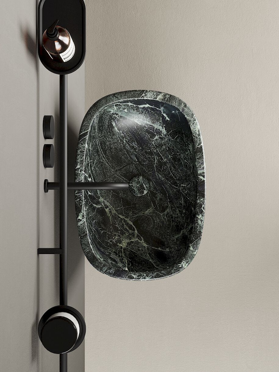 Отдельно стоящая раковина из зеленого мрамора Alpi Nic Milk Pietre ARCH-00116481 - Вид №1