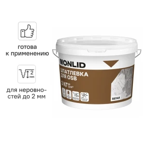Универсальная шпатлевка акриловая MONLID 3 кг