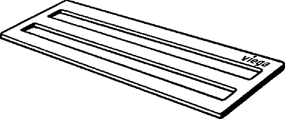 Viega Вкладка душевого лотка Advantix Cleviva 4981.6 (794 200 1))  - Вид №1