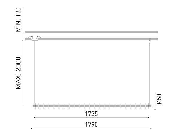 Алюминиевый и стеклянный подвесной светильник Arkoslight Loop ARCH-00007648 - Вид №15