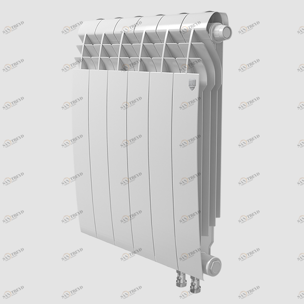 Биметаллический радиатор с правым нижним подключением Royal Thermo Biliner 500 V Bianco Traffico (белый)- 10 секций BILINER V sun-id-646005