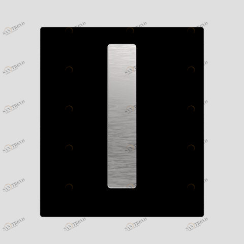 SANIT 221453020100020 SANIT писсуаров Coverplate Ineo Яркий Glas черный 