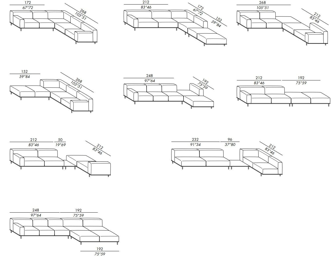 Модульный тканевый диван Meridiani Timothy ARCH-00039569 - Вид №13