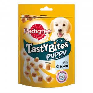 ПР0045555 Лакомство для щенков Ароматные кусочки с курицей 125г PEDIGREE