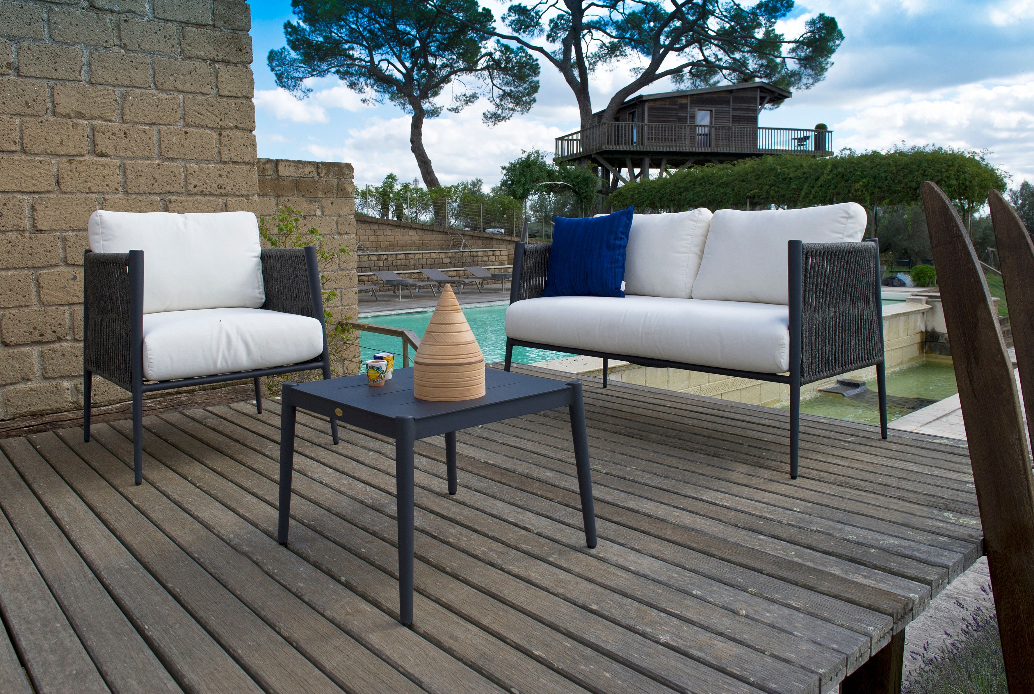 Съемный садовый диван из акриловой ткани Unopiù свет ARCH-00097033 - Вид №4