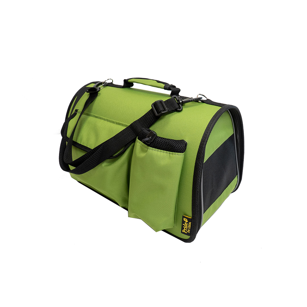 ПР0057522 Переноска для животных Вояж, зеленая 40x27x26см Pride 