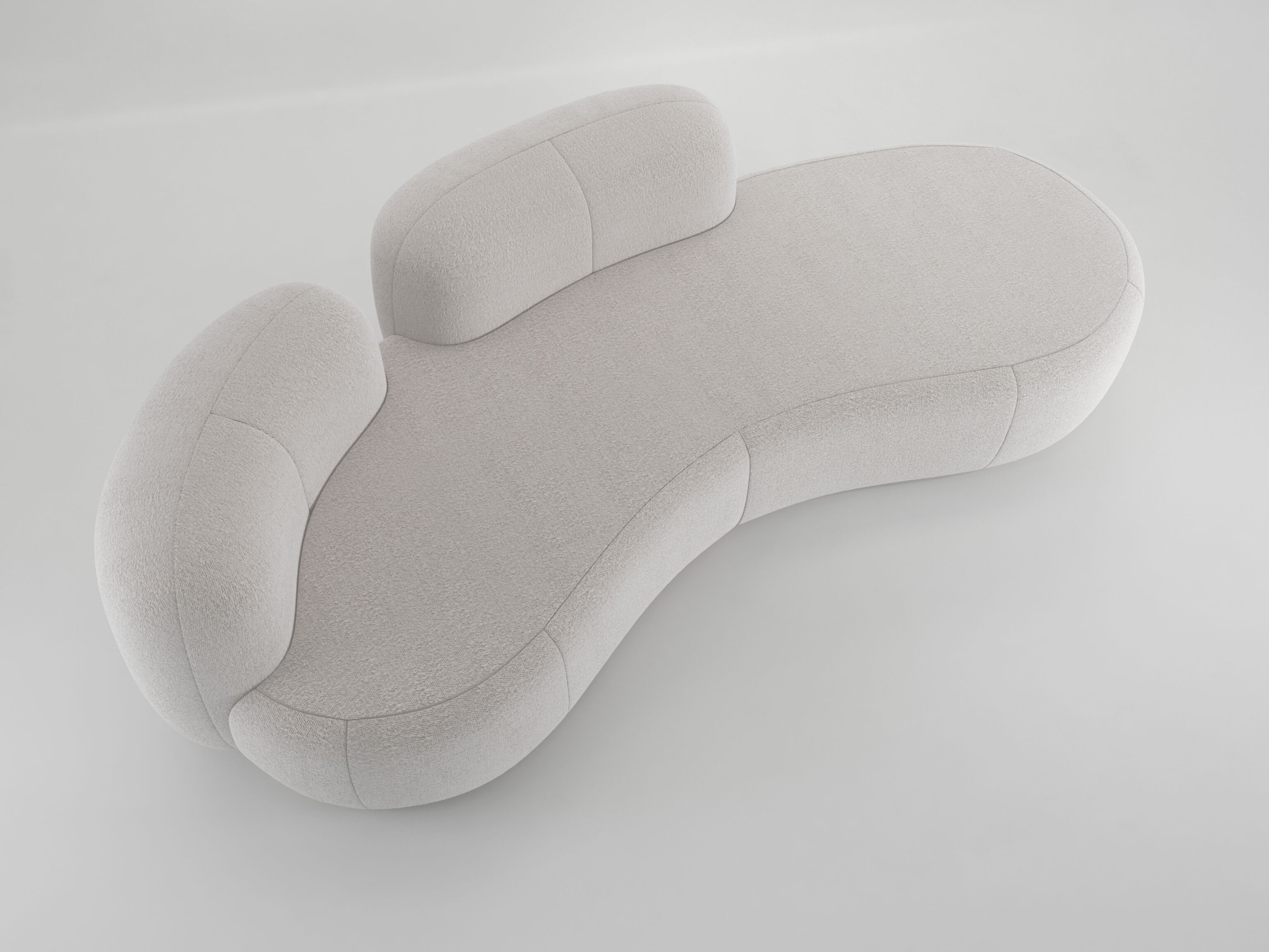 4-местный изогнутый тканевый диван Secolo TATEYAMA XL ARCH-00033003 - Вид №1