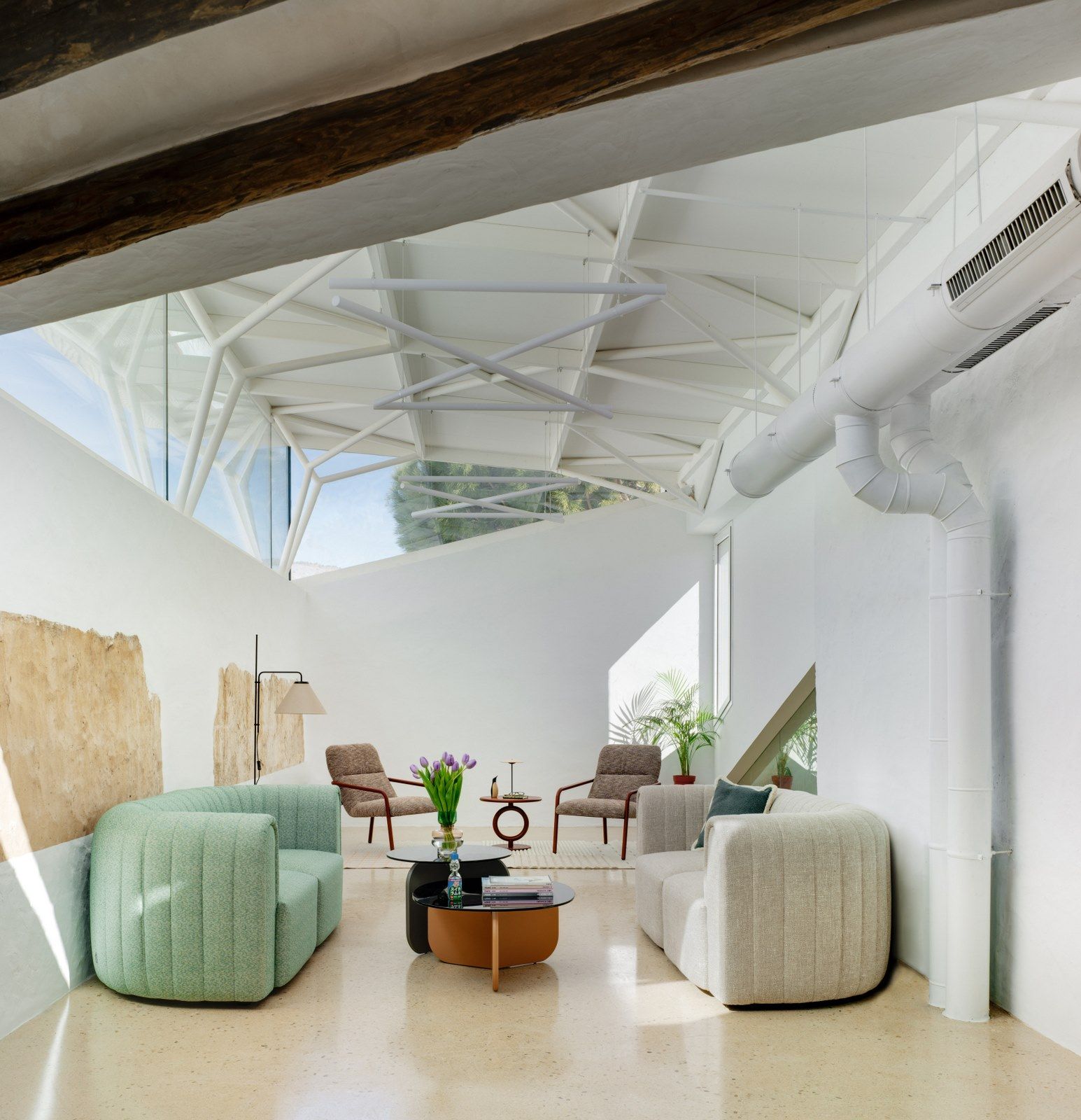 Журнальный столик из стали и МДФ SANCAL ARCH-00115676 - Вид №4