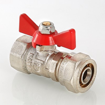 VT.342.N.1604 Кран шаровой с обжимным соединением и внутренней резьбой Valtec 16 х 1/2"  - Вид №1