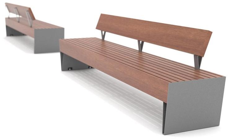 mmcité1 Скамья со спинкой Blocq sun-id-1491186 - Вид №8